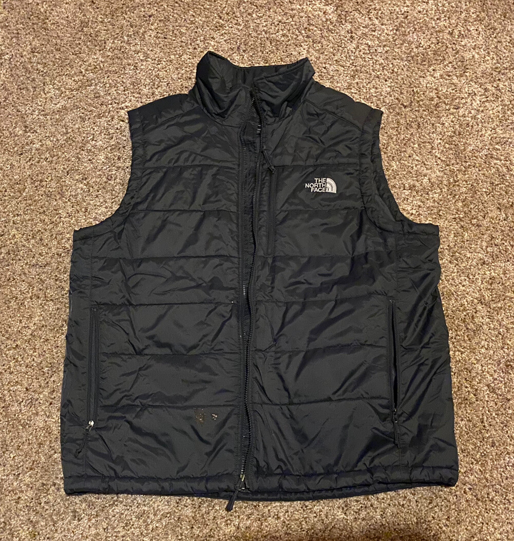 EXC COND NORTH FACE Primaloft Puffer Vest Men Sz XL Charcoal EXC COND NORTH FACE Primaloft Puffer Vest Men Sz XL Charcoal