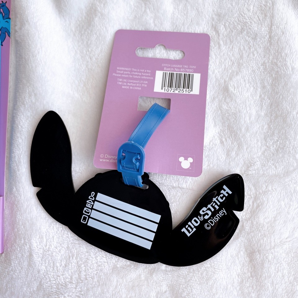 Disney Lilo & Stitch Travel Neck Pillow/Cushion travel tag car seat