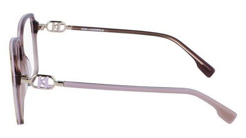 New Karl Lagerfeld KL-6091 238 Beige & Lilac Eyeglasses 56/13/140 - Picture 3 of 4