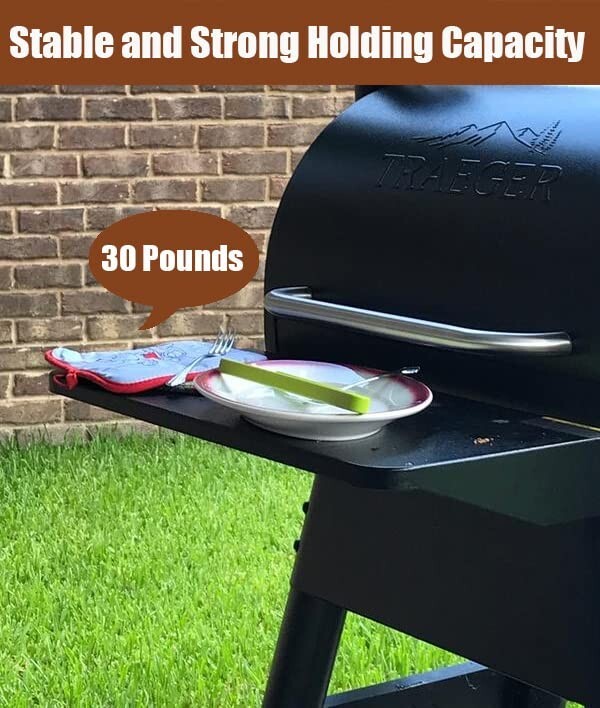 Traeger Cover Pellet Smoker Folding Front Shelf For Traeger Grills