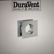 DuraVent 4" x 6” DirectVent Pro Galvanized Wall Thimble #46DVA-WT….NEW