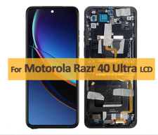 For Motorola Razr 40 Ultra XT2321-3 LCD Display Big Screen Touch Digitizer Frame