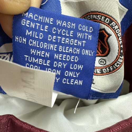 Abrigo Chaqueta acolchada reversible vintage Colorado Avalanche Starter NHL talla grande - Imagen 12 de 17
