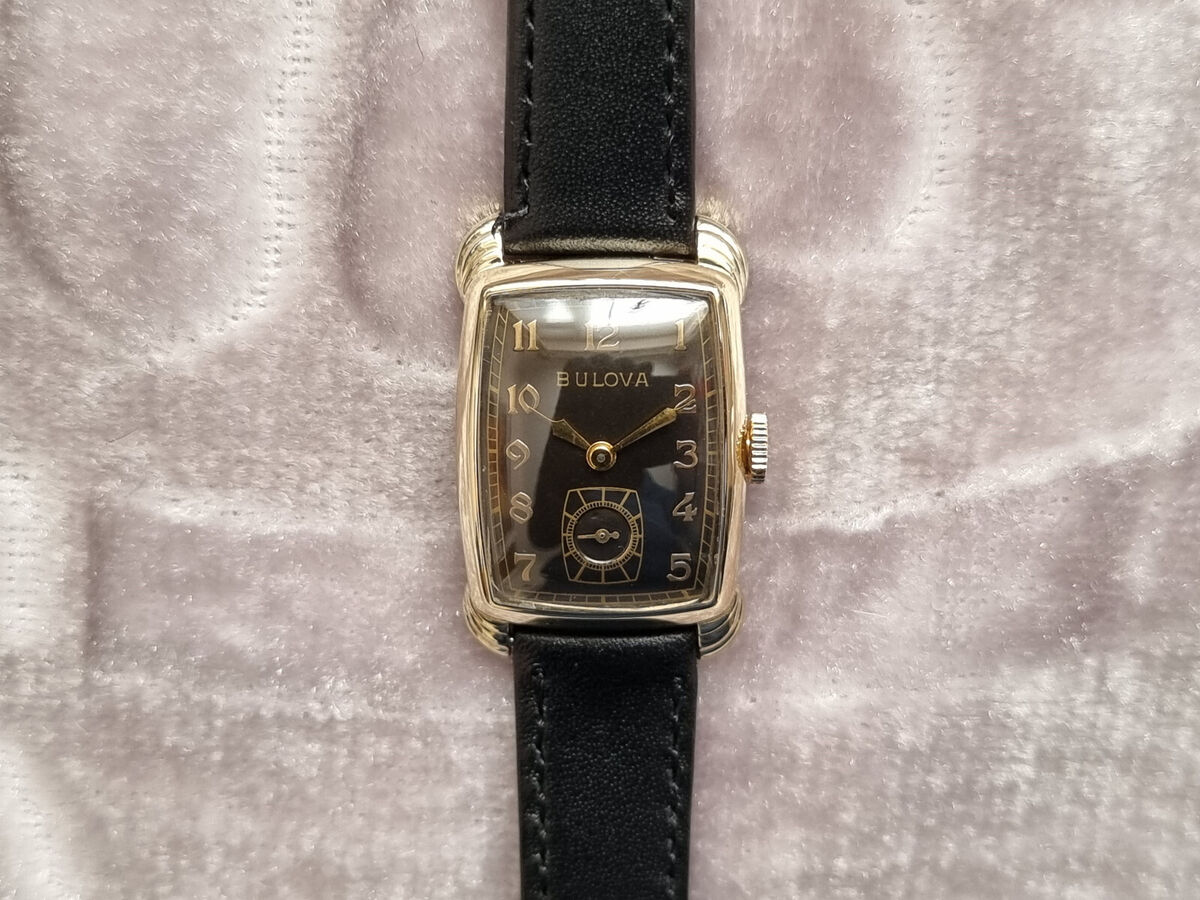 Bulova 1942 SENATOR vintage manual wind watch 8AE charcoal Bulova 1942 SENATOR vintage manual wind watch 8AE charcoal