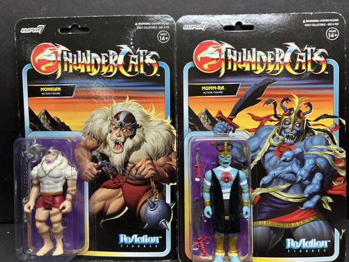 2er Set! Monkian & Mumm-Ra Thundercats Super 7 Reaktionsfigur