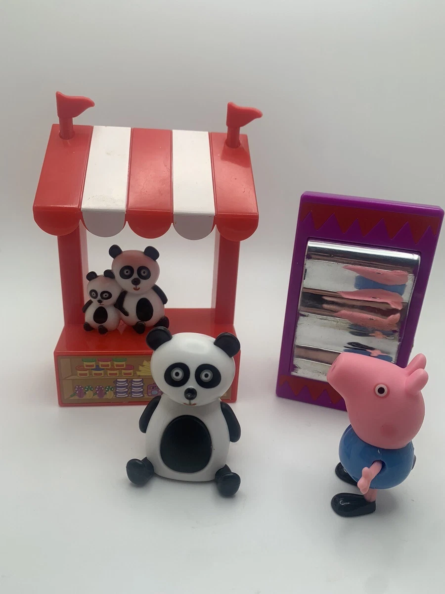 Peppa Pig Fun Fair Playset Replacement Game Panda Figure Funhouse