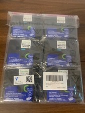 6 Pack Labelife White Laminated Label Tape 12mm x .47" for Brother P Touch D600