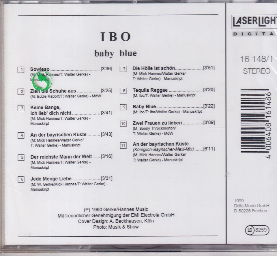 Ibo - Baby Blue - CD -503- wie neu - Bild 2 von 2