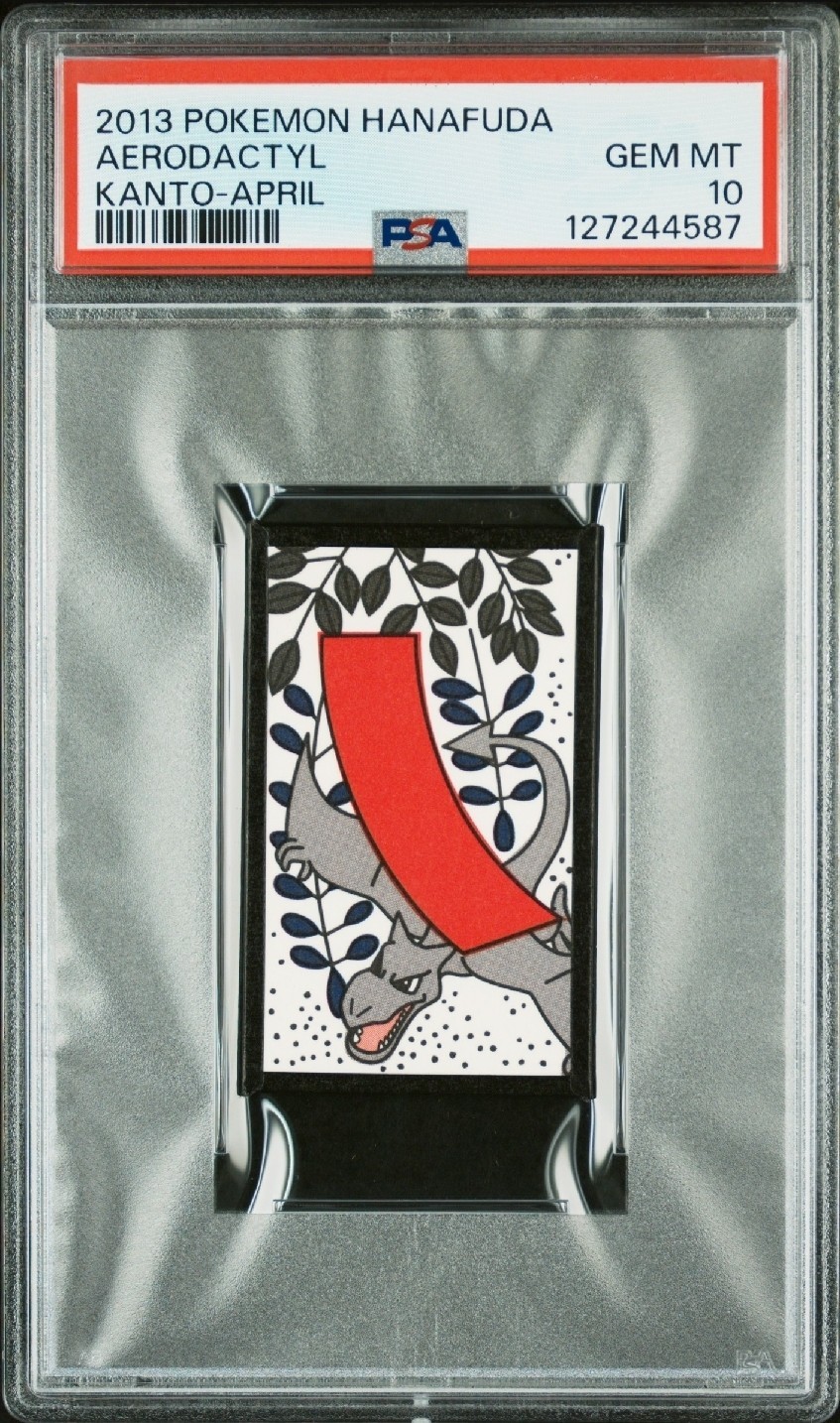 2013 POKEMON HANAFUDA KANTO APRIL AERODACTYL PSA 10