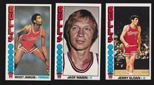 3 BULLS LOT 1976-77 TOPPS #123 72 14 JERRY SLOAN JACK MARIN JOHNSON NICE CORNERS