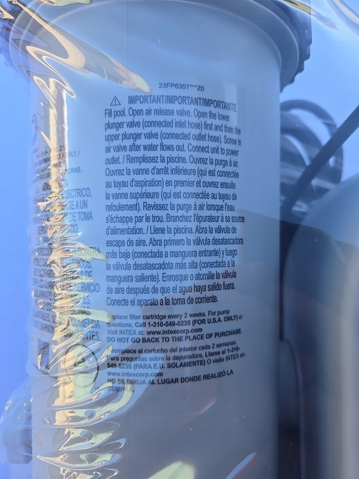 Intex Recreation 635EG C1500 Filter Housing And Pump New - Image 3 of 4