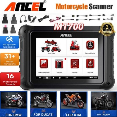 ANCEL MT700 All Systems Motorcycles Diagnsotic Tool EPB SRS ABS Bleeding Engine