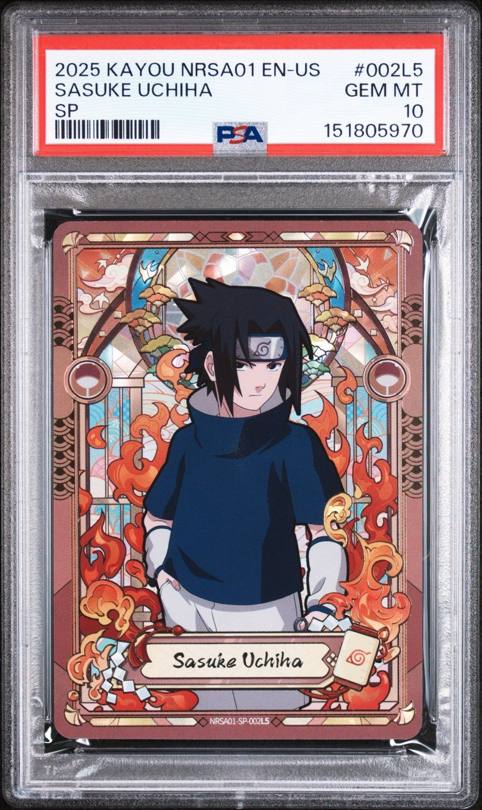 2025 Kayou Naruto Heaven Scroll Series 1 SP NARUTO & SASUKE SEQUENTIAL PSA 10 view 5