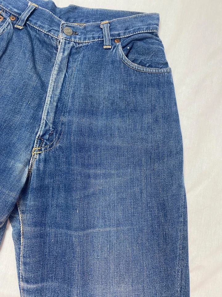 1950’s Levi’s 701 Big E Hidden Rivets Marilyn Monroe Women’s Denim Jeans - Image 3 of 4