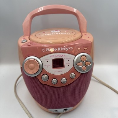 2002 Hello Kitty CDG CD Player and Karaoke Machine HK101 Missing