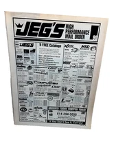 1990 Jeg’s Performance Catalog Vintage Print Ad Racing Equipment Columbus Ohio