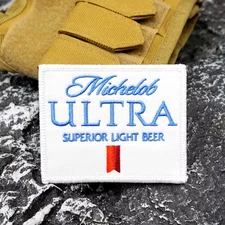 VINTAGE STYLE MICHELOB ULTRA SUPERIOR LIGHT BEER EMBROIDERED IRON-ON PATCH...