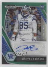2021 Panini Prizm Draft Picks Green Quinton Bohanna #DPA-QBO Auto b8h