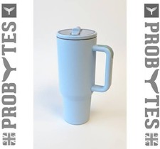 40oz/1182ml Large Stylish Hot/Cold Drink Tumbler/Cup Straw DoubleWall Travel Mug