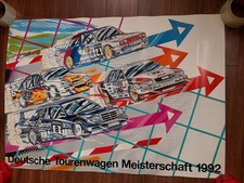 DTM 1992 Audi BMW Mercedes Benz Opel Poster Selten Rar