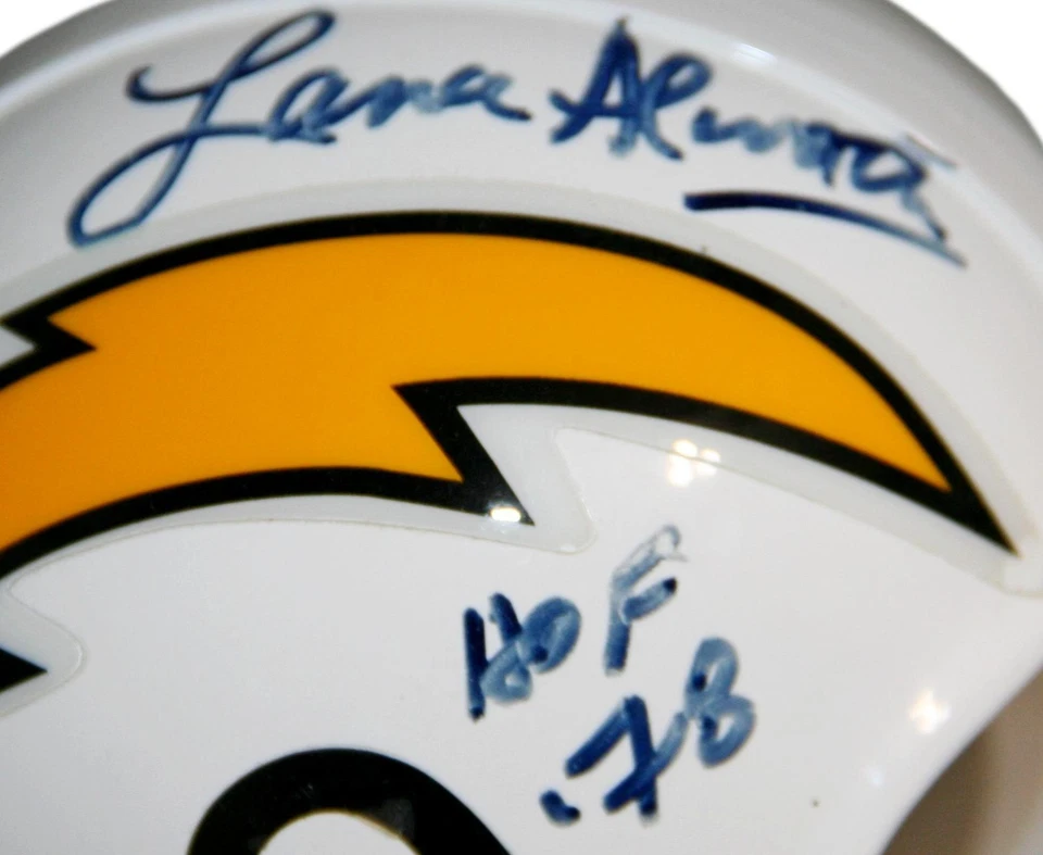 Lance Alworth Autographed San Diego Chargers Football Mini Helmet JSA - Image 2 of 4