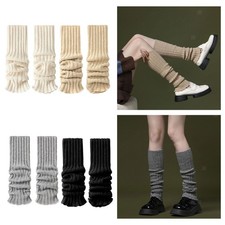 Gestrickte Beinwärmer Harajuku Gothic Lange Stricksocken für Frauen Winter