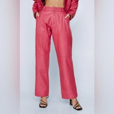 Nasty gal, croc leather pants