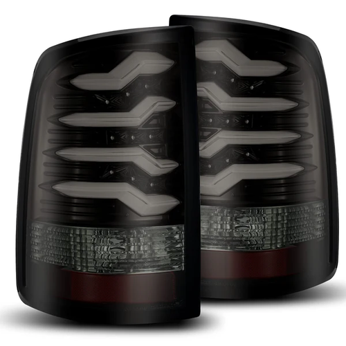 AlphaRex PRO-Series LED Tail Lights Jet Black-ETA late Oct For 09-18 Ram Truck - Picture 1 of 3