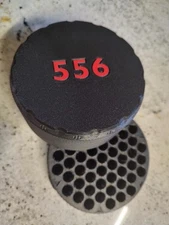 556 Ammo Box Holds 55=Cartridges. Lid Screws On. Black  3d Printed.
