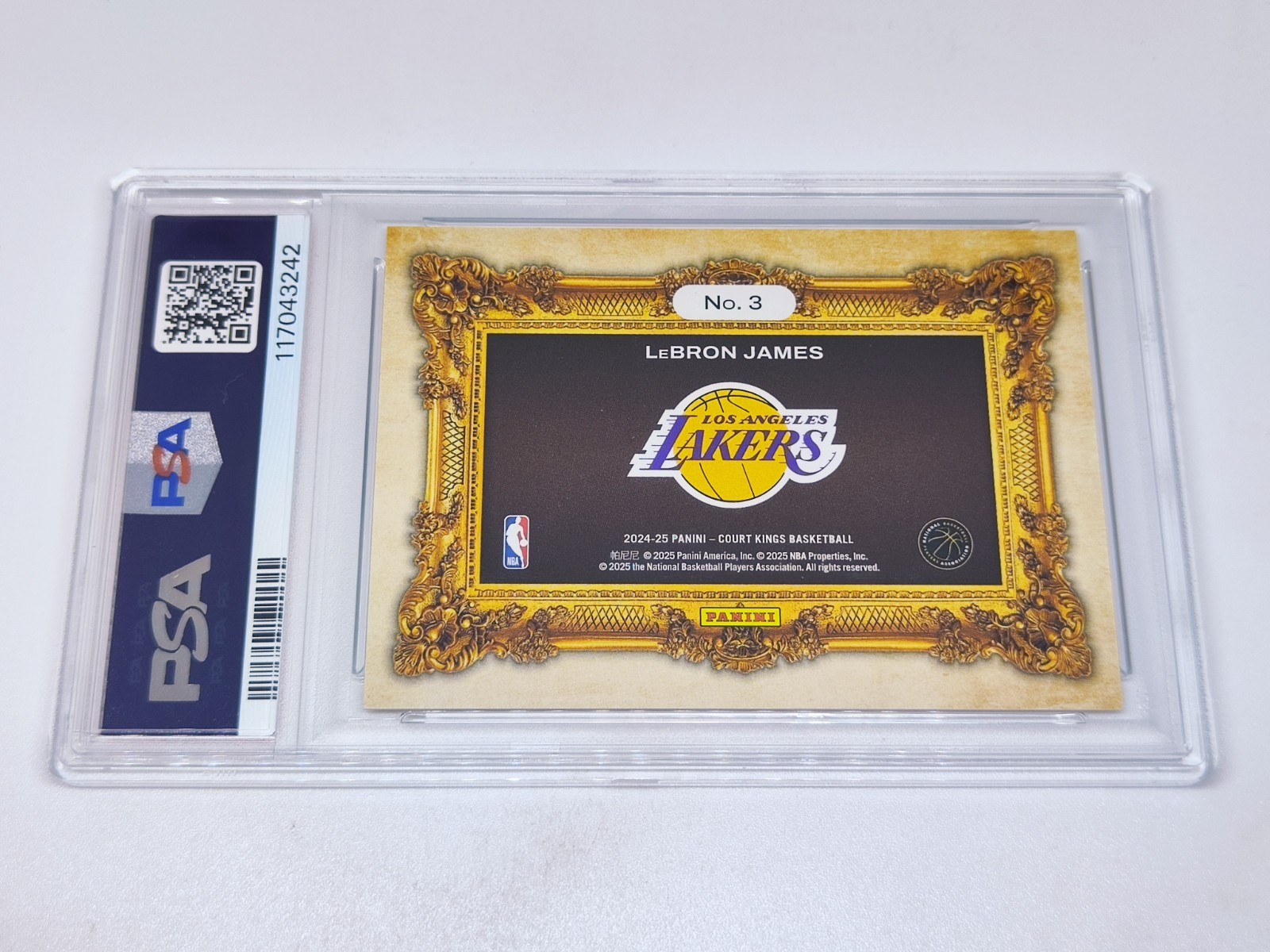 2024-25 Panini Court Kings La Cinque Piu Belle #3 LeBRON JAMES PSA 10!! view 2