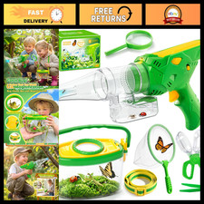 Kids Bug Catcher Vacuum Kit, Insect Catching & Release Tool with Magnifying Glas