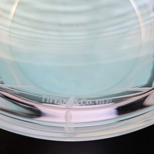 Tiffany Crystal Bowl Dinning Wheat Pattern Decorative Art Deco Etched - Picture 3 of 5