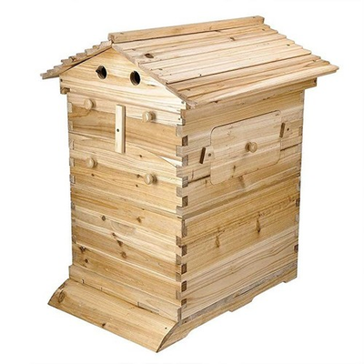 #ad Auto Draining Honey Beehives Cedar Wood Bee House Beekeeping Box Honey House New $115.99