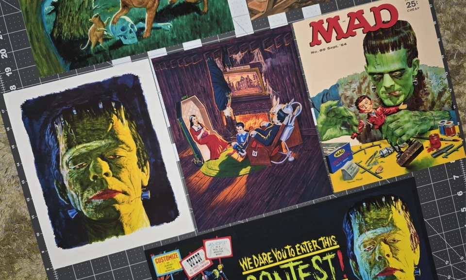 AURORA MONSTER BOX ART POSTER REPRODUCTIONS SET OF 6 - Image 3 of 4