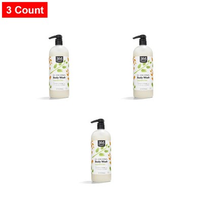 365 By WFM, Body Wash, Colloidal Oatmeal, Fragrance Free, 32 Fl Oz - 3 Count