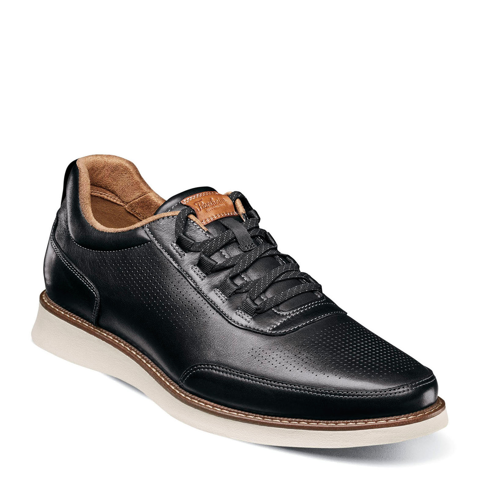 Мужская модель Florsheim Launch из эластичного кружева Oxford 14446-009 черныйКоньячный Гладкий Белый 11690₽