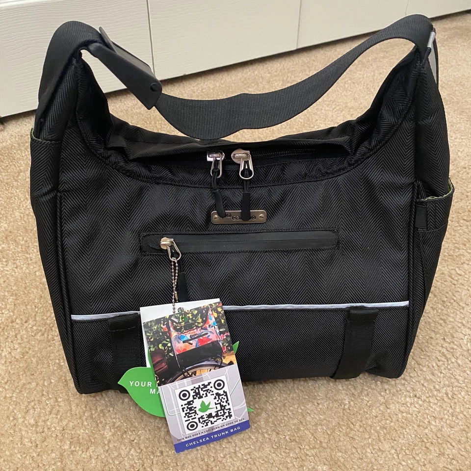 Bolso maletero Po Campo Chelsea bicicleta de cercanías se convierte en bandolera azul o negro Foto 2 de 4