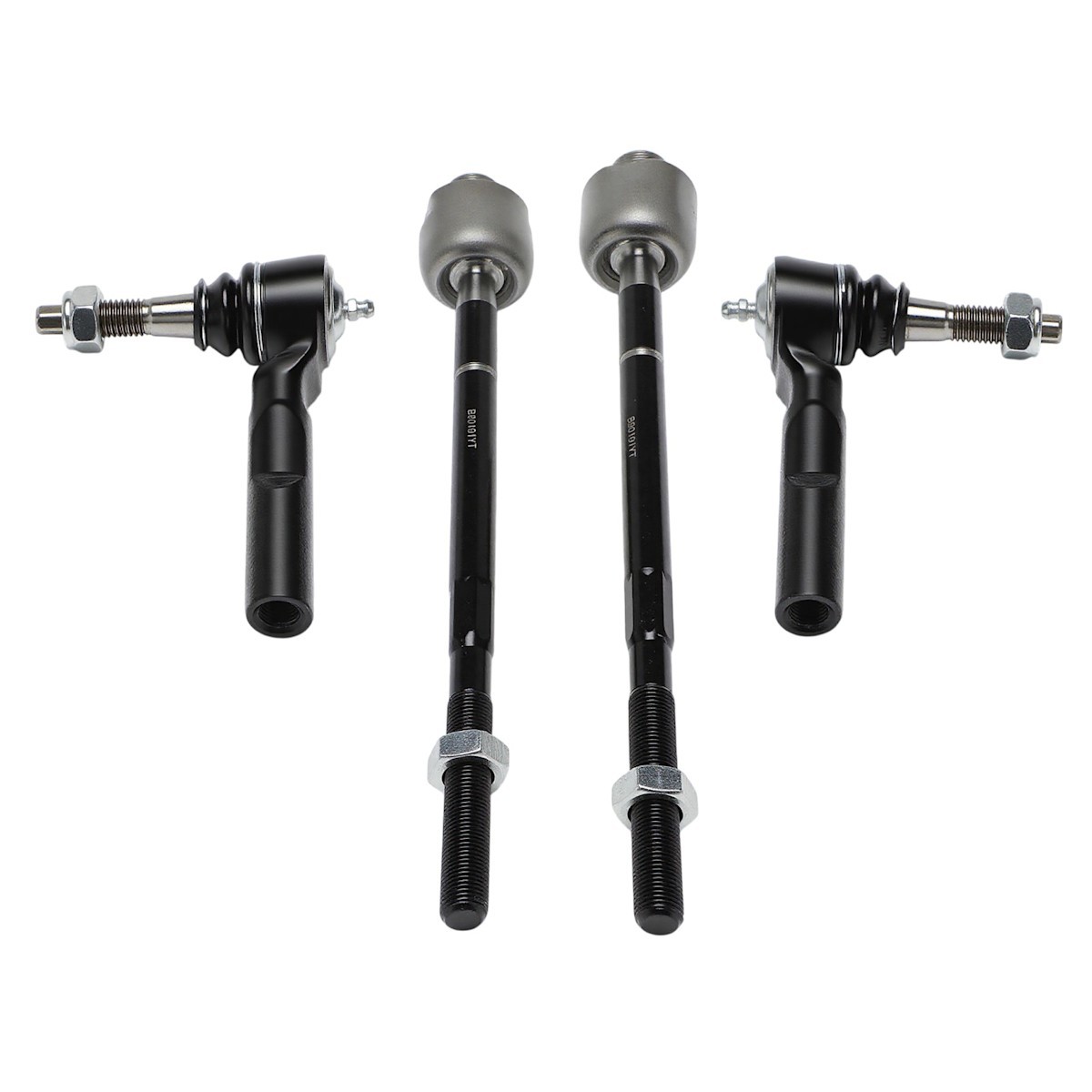 Tie Rod Ends Set of 4 Front Driver  Passenger Side Inner Interior Inside