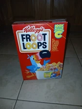 1980s Kelloggs Froot Loops Cereal Box With Gummi Bears Offer