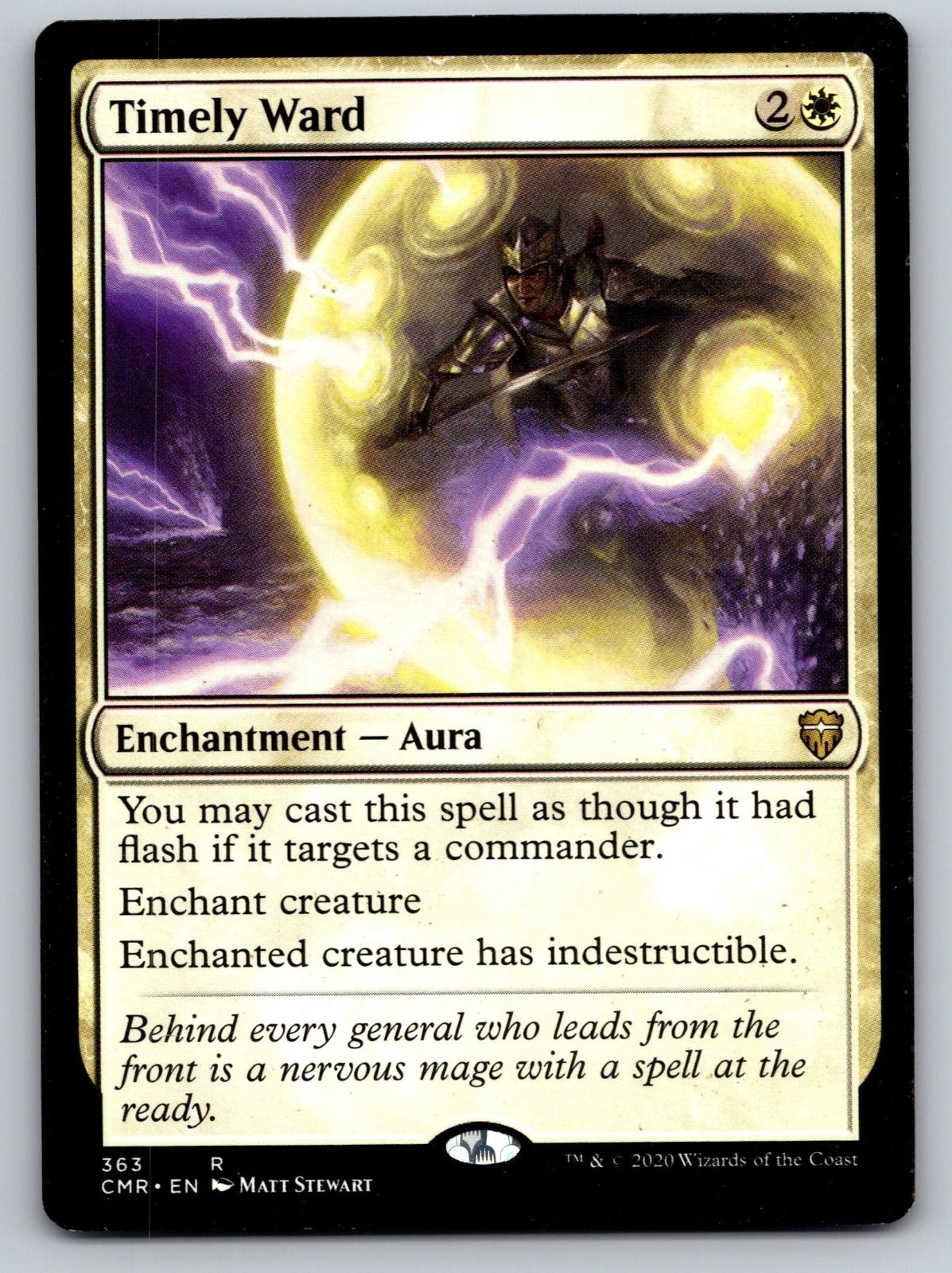 Timely Ward 363 Rare Commander Legends Magic: The Gathering Moderately Played