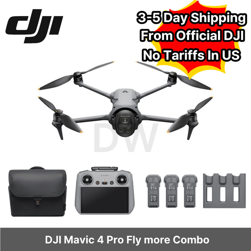 DJI Mavic 4 Pro Flymore Combo Drone (DJI-RC 2+3 Batteries) -No Tariffs In US