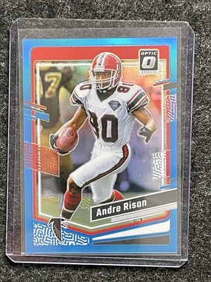 2023 Donruss Optic #7 Andre Rison Aqua #/299 Atlanta Falcons SN