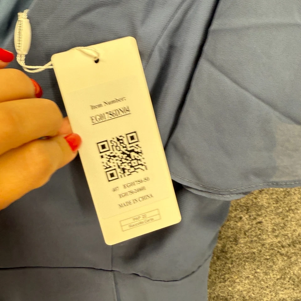 Nuevo Vestido Ever Pretty Mujer S Pequeño Azul Funda Midi Cremallera Cuello en V Manga Corta Foto 4 de 4