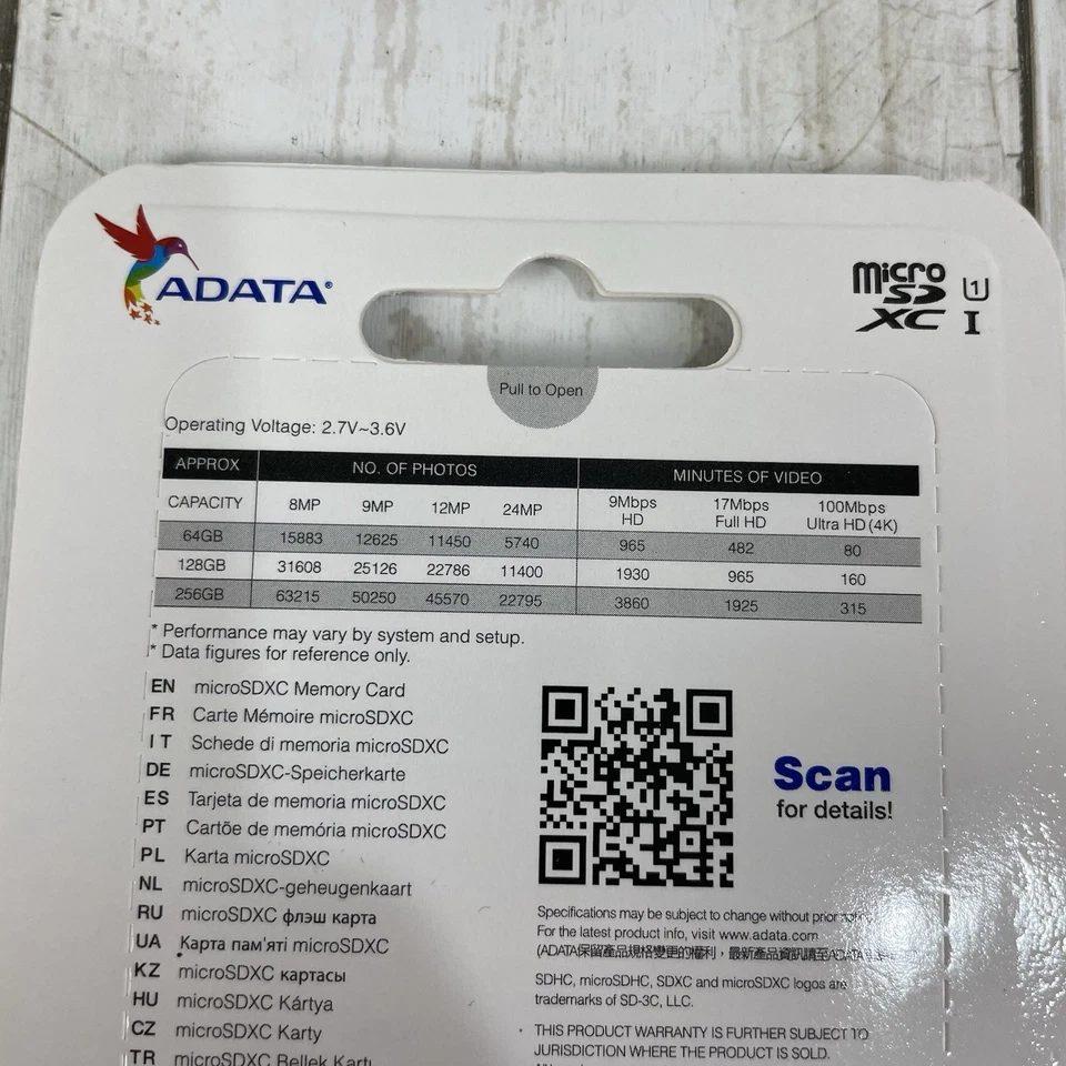 ADATA 128GB Premier microSDXC UHS-I/Class 10 V10 A1 Memory Card with SD Adapter - Image 3 of 4