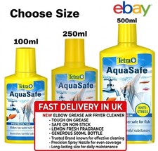 TETRA AQUASAFE WATER CONDITIONER 100 250 500ML FISH TANK TAP WATER TREATMENT