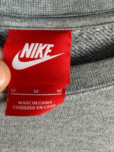 Maglione Vintage Nike Uomo Lebron James Virescit Vulnere Virtus Grigio Nero Taglia M 21x27 - Foto 4 di 9