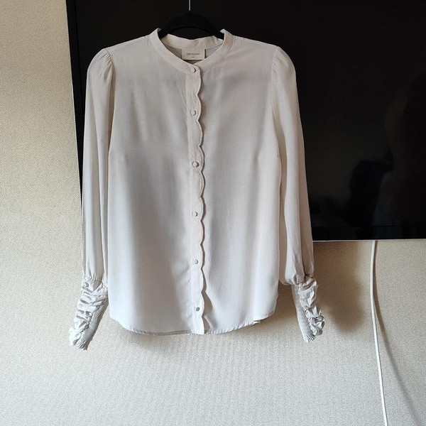 Women FREEQUENT Shirt White Viscose S