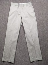DICKIES 874 Work Pants Men 34x32 Khaki Original Fit Twill Classic Utility