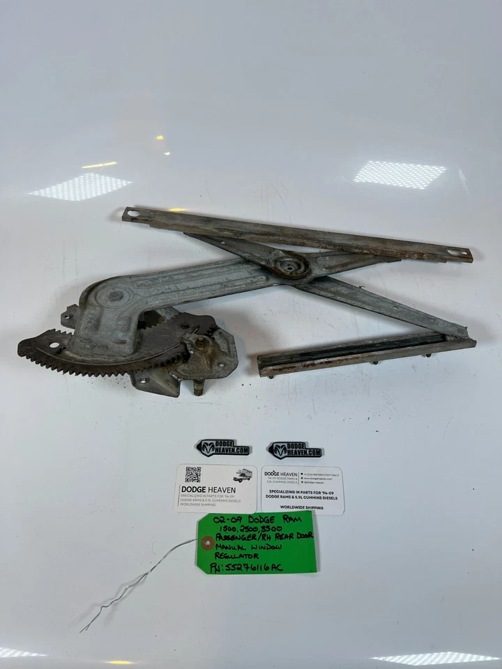Оригинальный ручной регулятор стекла заднего пассажира для Dodge Ram 1500-3500 2002-2009 годов выпуска под правую руку - Изображение 4 из 4