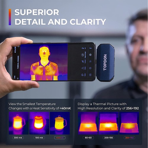 TOPDON TC001 Pro Grade 256*192 Resolution Thermal Imaging Camer Portable Type-C - Picture 3 of 13